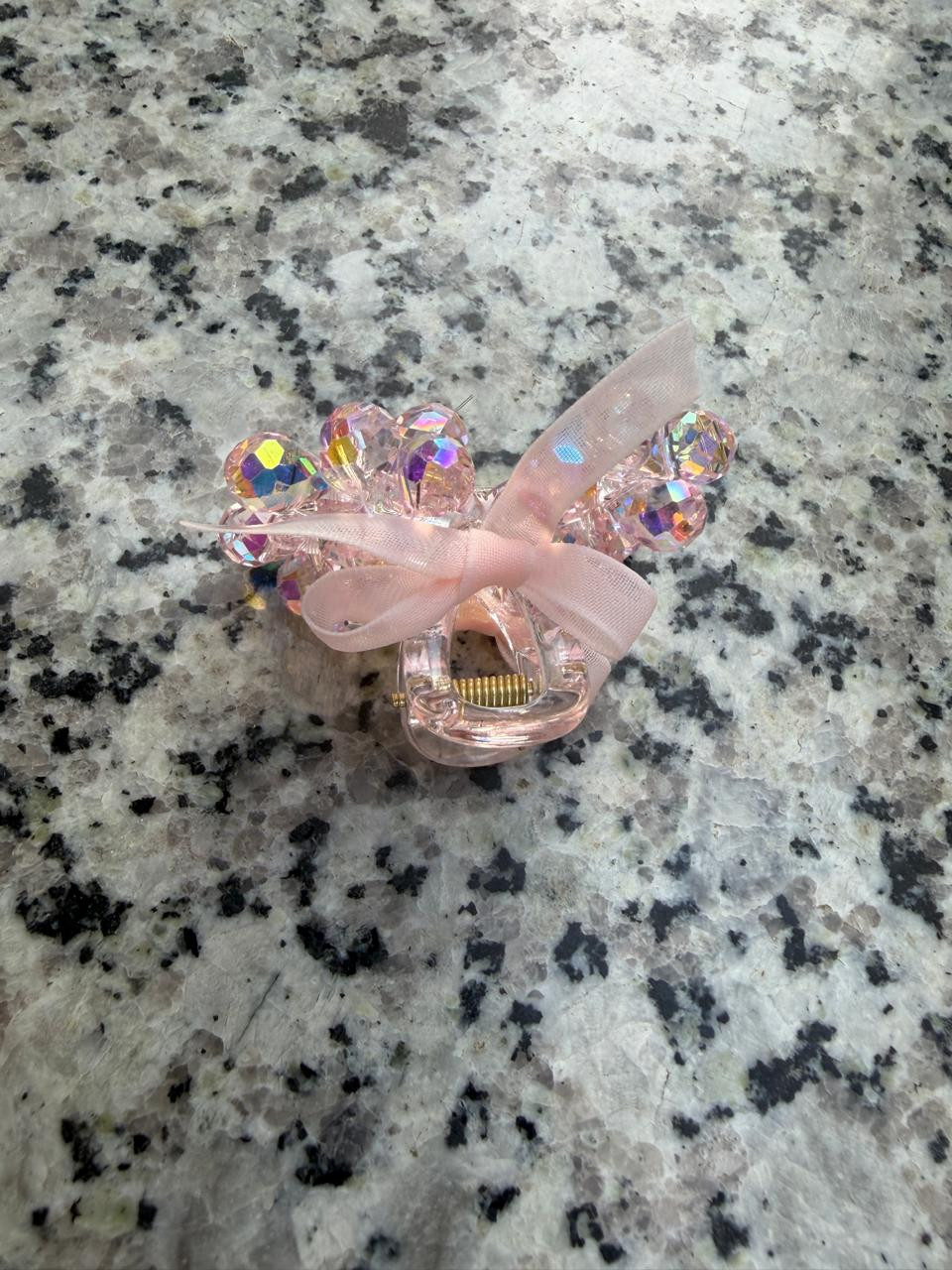Crystal Mini Claw Clip (Blush Pink, Mint Green, Ice Blue, Champagne Gold, Rainbow Transparent & Smoky Grey)